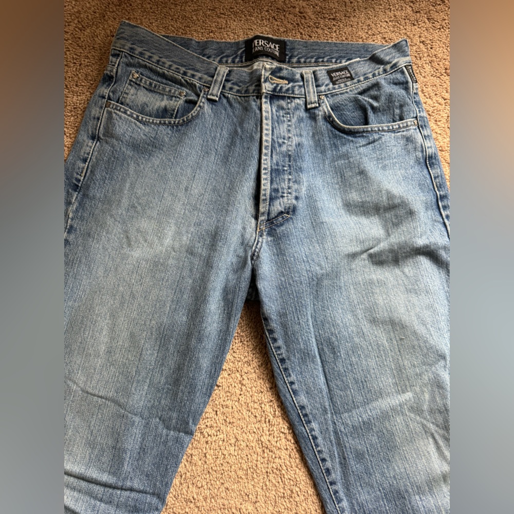 Vintage Versace Jeans Couture Light Wash Denim straight leg Jeans